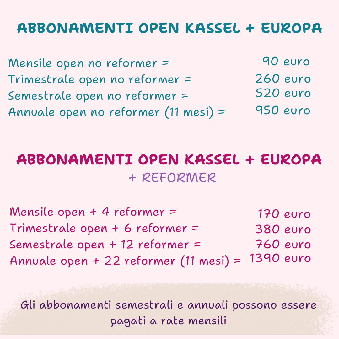 I nostri nuovi abbonamenti open